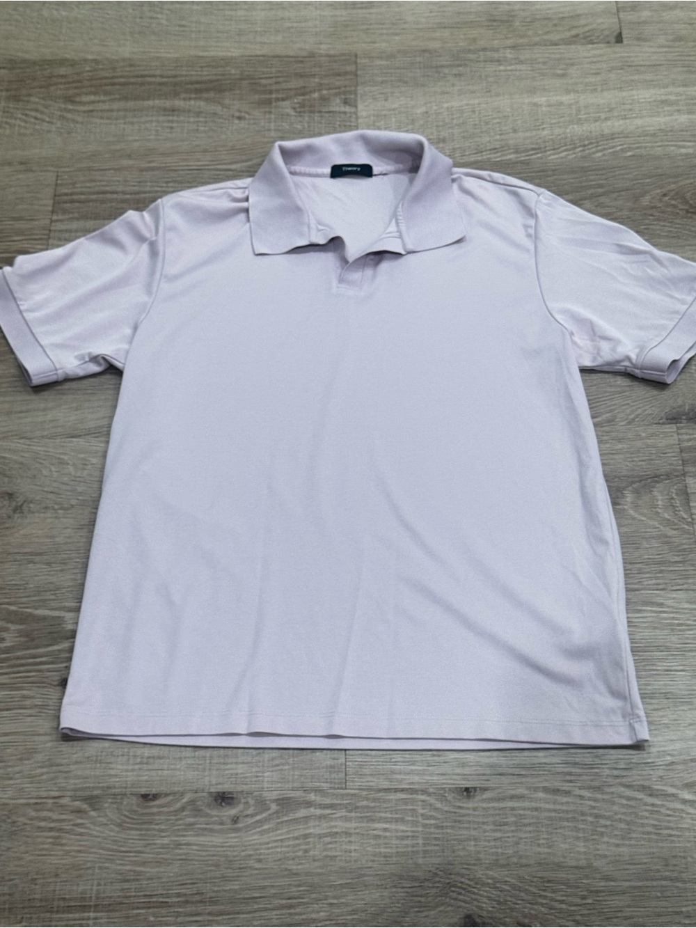 Theory Women’s Lavender Pink Performance Polo Shirt Short Sleeve Top